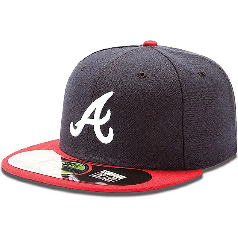 kasketter-flad-marinebla-tilpasset-59fifty-authentic-on-field-fra-atlanta-braves-mlb-af-new-era kasketter-flad-marinebla-tilpasset-59fifty-authentic-on-field-fra-atlanta-braves-mlb-af-new-era