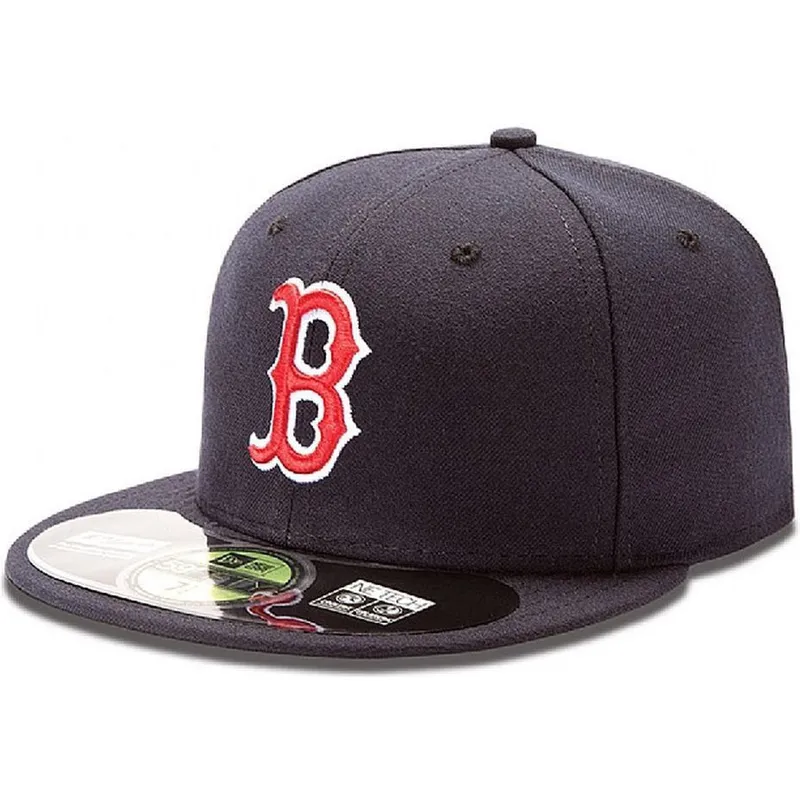 kasketter-flad-marinebla-tilpasset-59fifty-authentic-on-field-fra-boston-red-sox-mlb-af-new-era