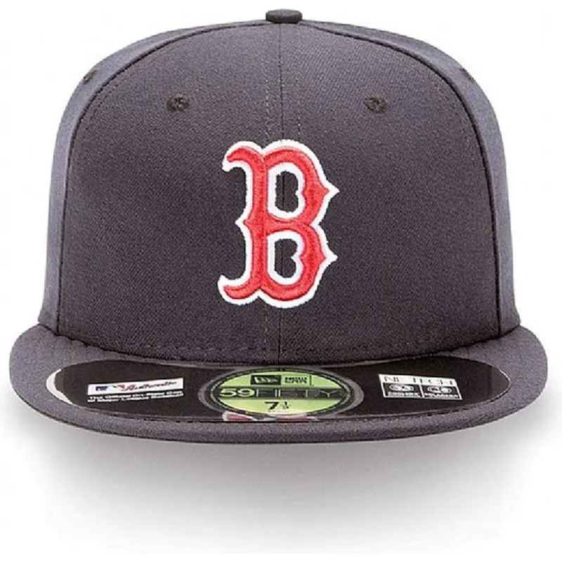 kasketter-flad-marinebla-tilpasset-59fifty-authentic-on-field-fra-boston-red-sox-mlb-af-new-era