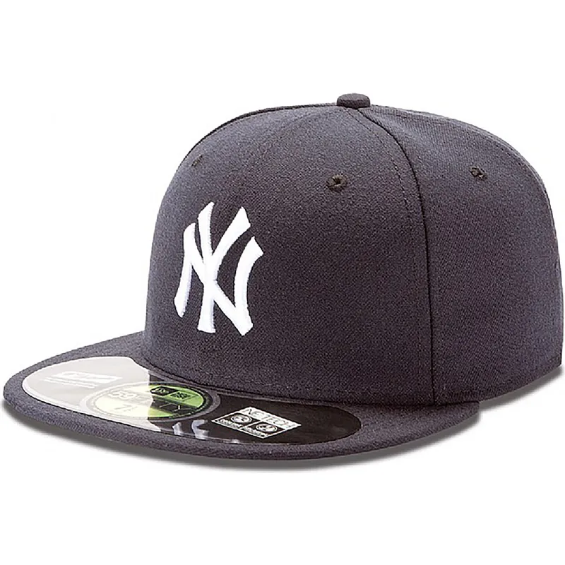 kasketter-flad-marinebla-tilpasset-59fifty-authentic-on-field-fra-new-york-yankees-mlb-af-new-era