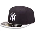 kasketter-flad-marinebla-tilpasset-59fifty-diamond-era-fra-new-york-yankees-mlb-af-new-era