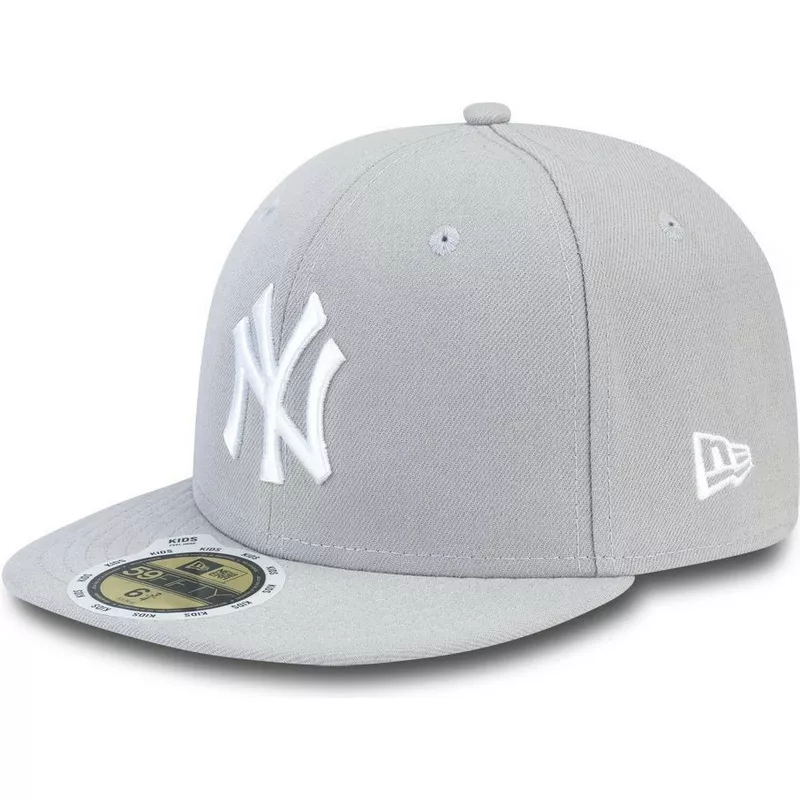 new-era-flat-brim-white-logoouth-59fifty-essential-new-york-yankees-mlb-grey-fitted-cap