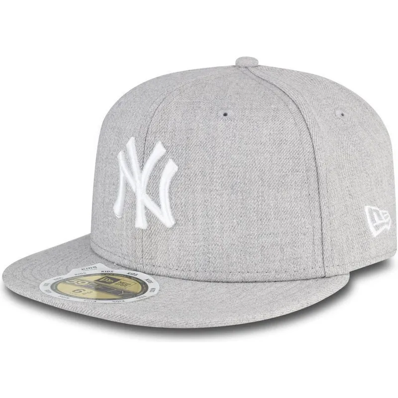 kasketter-flad-gra-tilpasset-til-barn-59fifty-essential-fra-new-york-yankees-mlb-af-new-era
