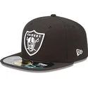 kasketter-flad-sort-tilpasset-59fifty-authentic-on-field-game-fra-las-vegas-raiders-nfl-af-new-era