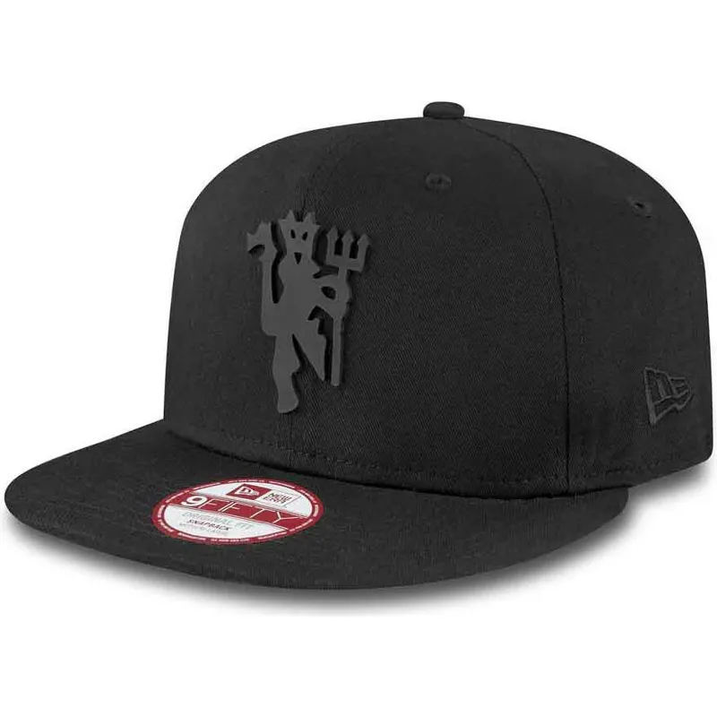 kasketter-flad-sort-snapback-9fifty-black-on-black-fra-manchester-united-football-club-premier-league-af-new-era