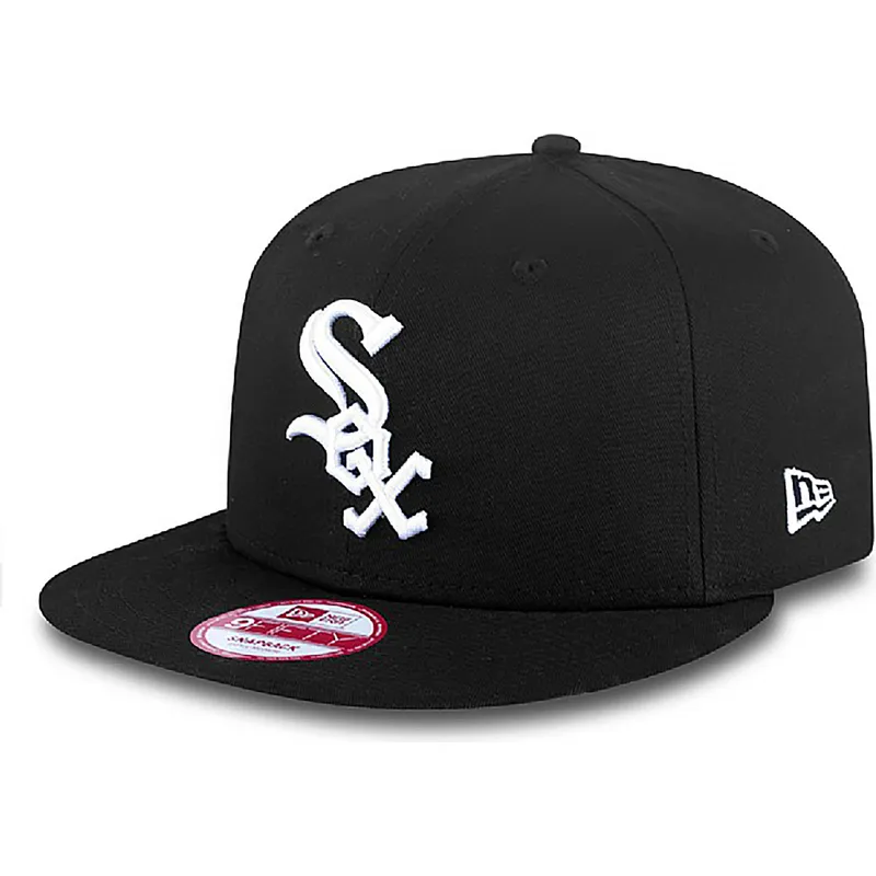 kasketter-flad-sort-snapback-9fifty-essential-fra-chicago-white-sox-mlb-af-new-era