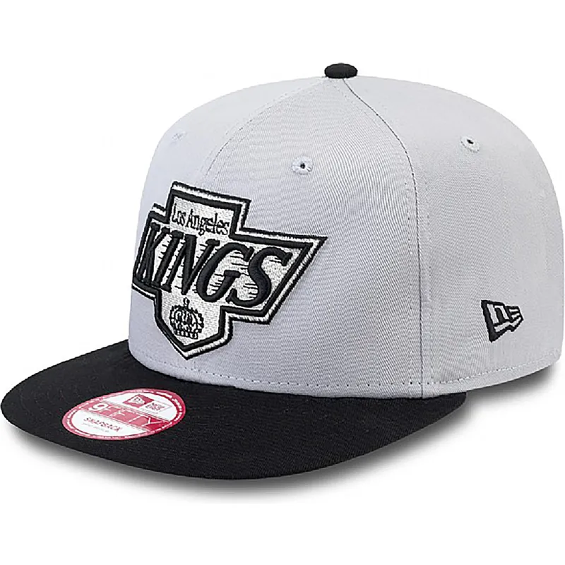 gra-flad-snapback-9fifty-cotton-block-kasket-fra-los-angeles-kings-nhl-fra-new-era
