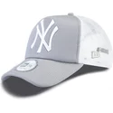 kasketter-buet-gra-snapback-clean-a-frame-fra-new-york-yankees-mlb-af-new-era