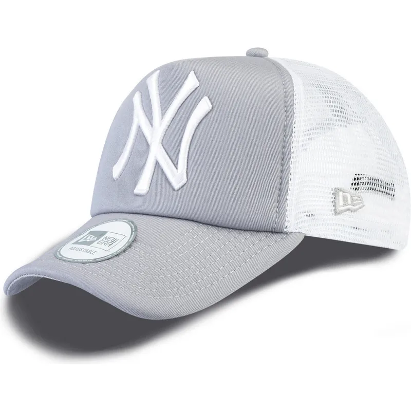 kasketter-buet-gra-snapback-clean-a-frame-fra-new-york-yankees-mlb-af-new-era